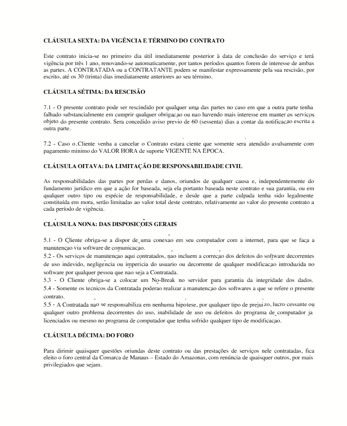 Contrato Teste 01