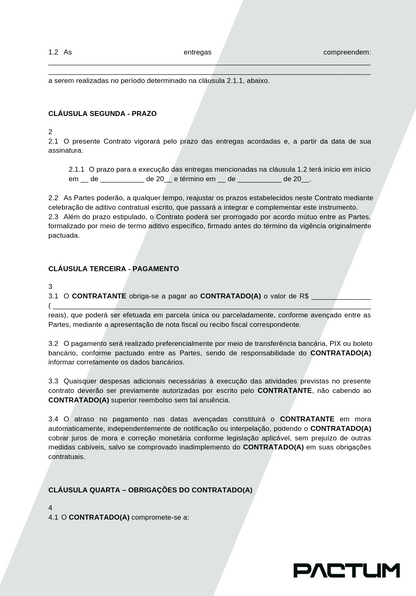 CONTRATO DE PARCERIA COM INFLUENCIADOR - ASSINATURA