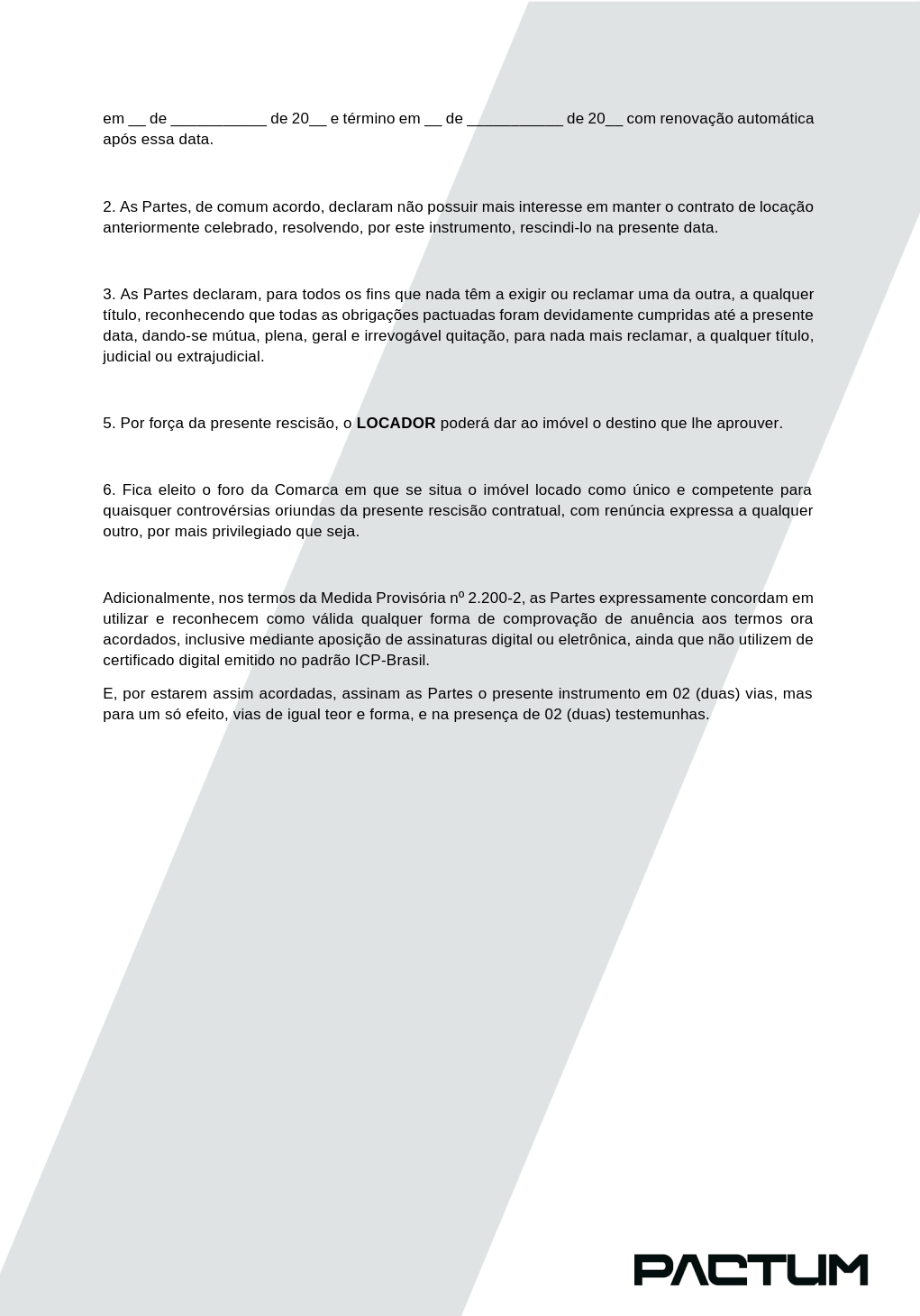 CONTRATO DE LOCAÇÃO - DOWNLOAD