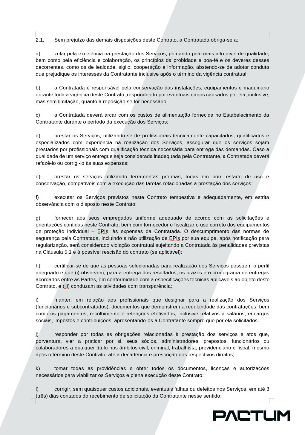 CONTRATO DE PRESTAÇÃO DE SERVIÇO - ASSINATURA