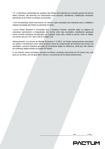 CONTRATO DE COMPRA E VENDA A VISTA - ASSINATURA