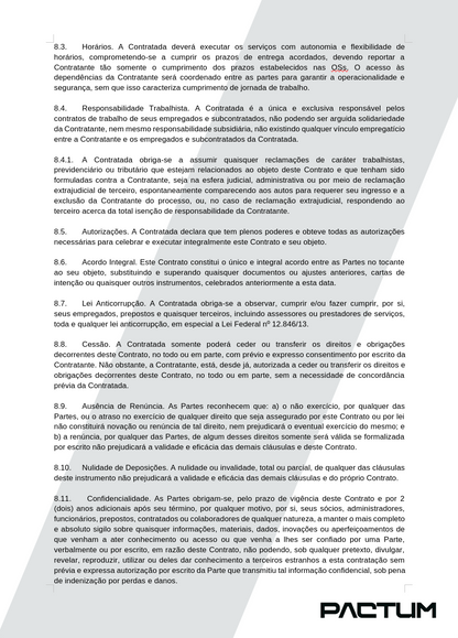 CONTRATO DE PRESTAÇÃO DE SERVIÇO - ASSINATURA