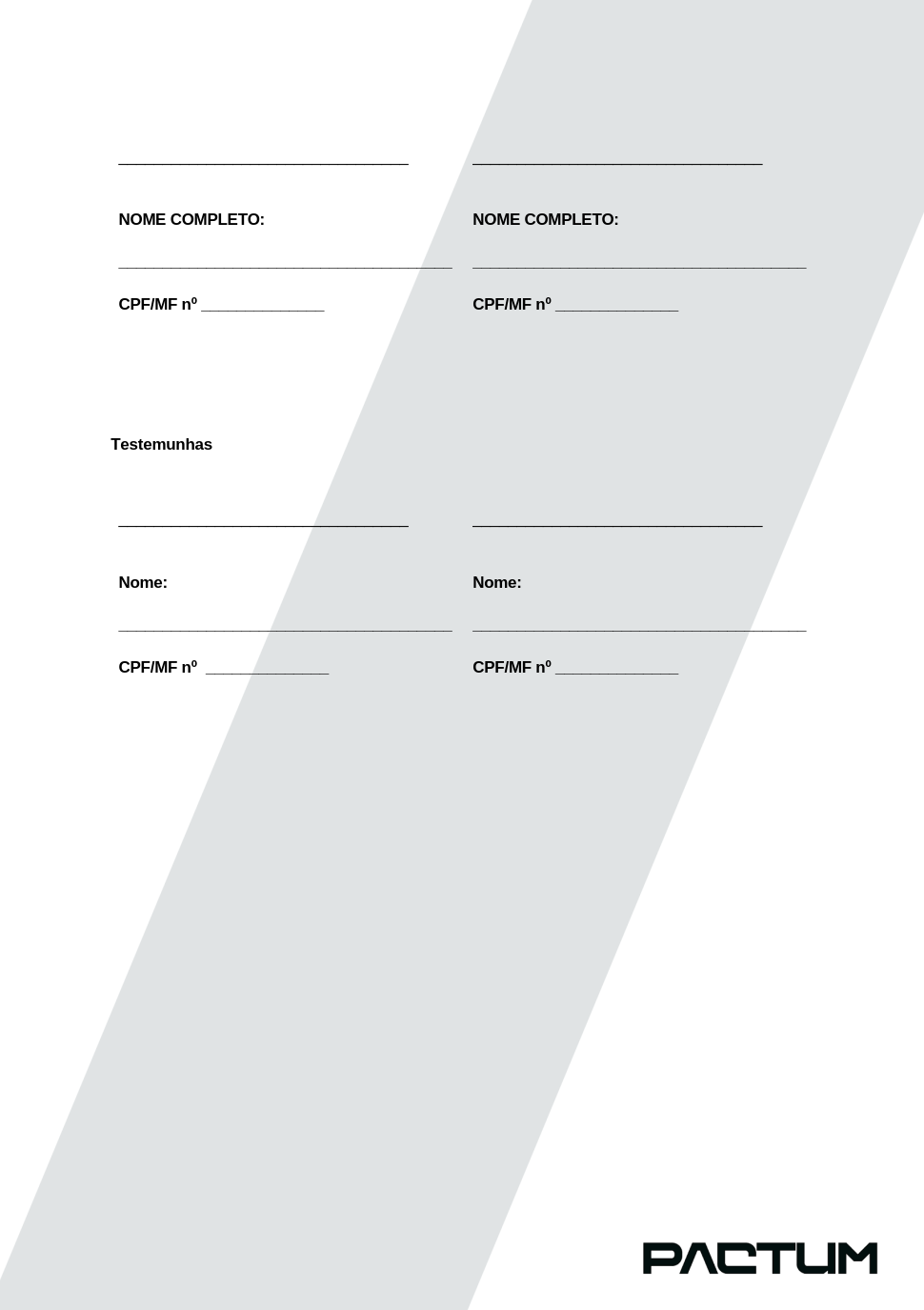 CONTRATO DE COMPRA E VENDA A VISTA - ASSINATURA